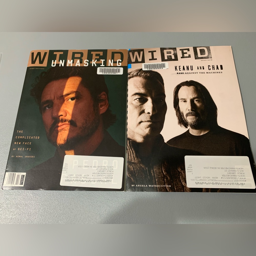 Wired Magazine Set - Unmasking & Keanu and Chad Covers